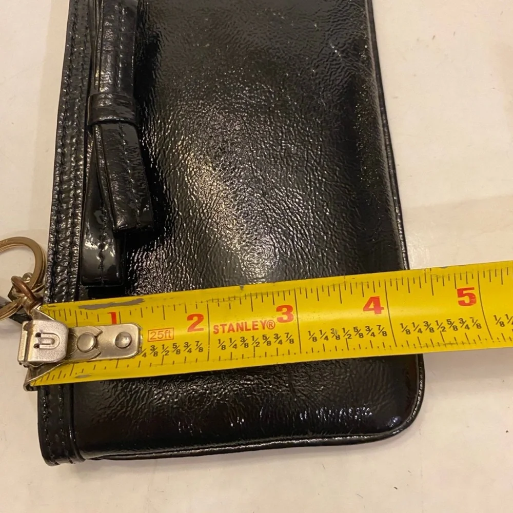 Kate Spade York Bow Front Pochette Wristlet Clutch with charm